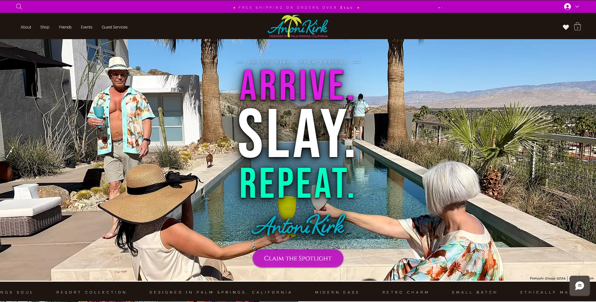 Building a Home for the Headliner: Inside the Antoni Kirk Apparel Site